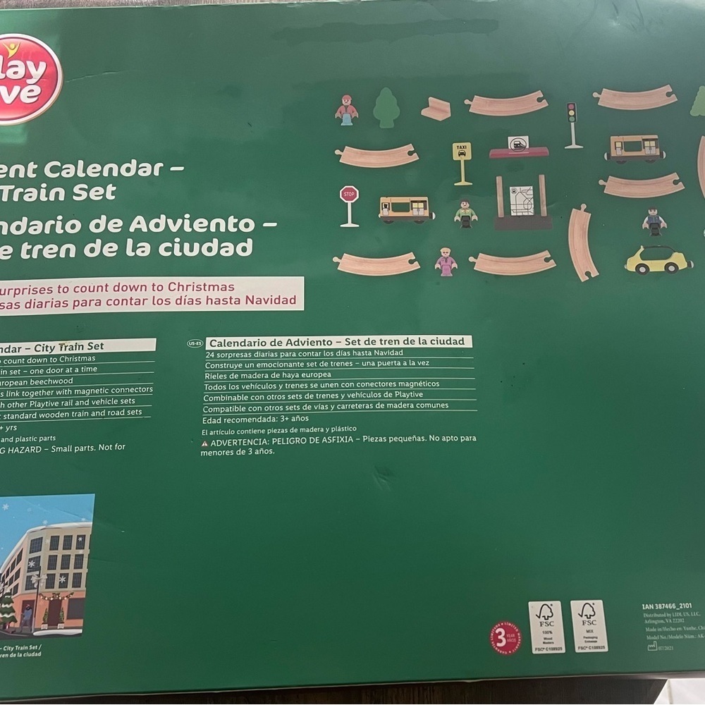 Play Live City Train Set Advent Calendar - Festive Multicolor - Picture 7 of 7